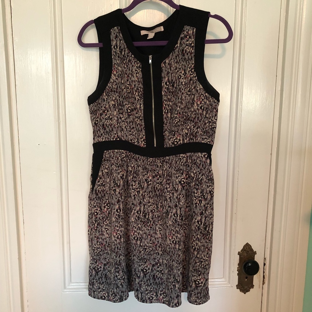 Zip-up Multicolor Dress